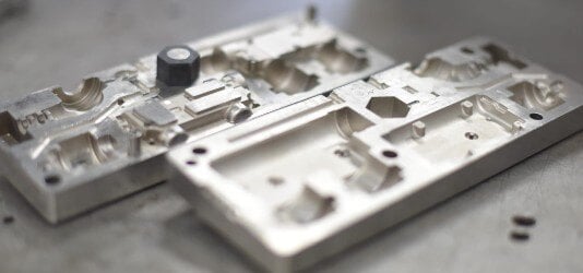 Machined injection mold tooling